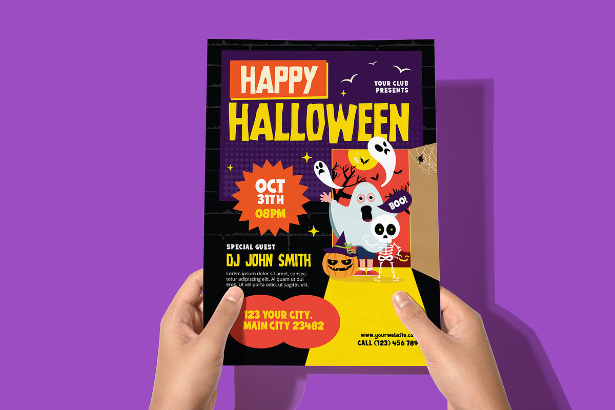 Happy Halloween Flyer, a Flyer Template by Creativestoree (Photo 5 of 5)