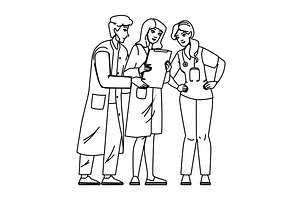 helth doctors and nurses in a, a Technology Illustration by pikepicture