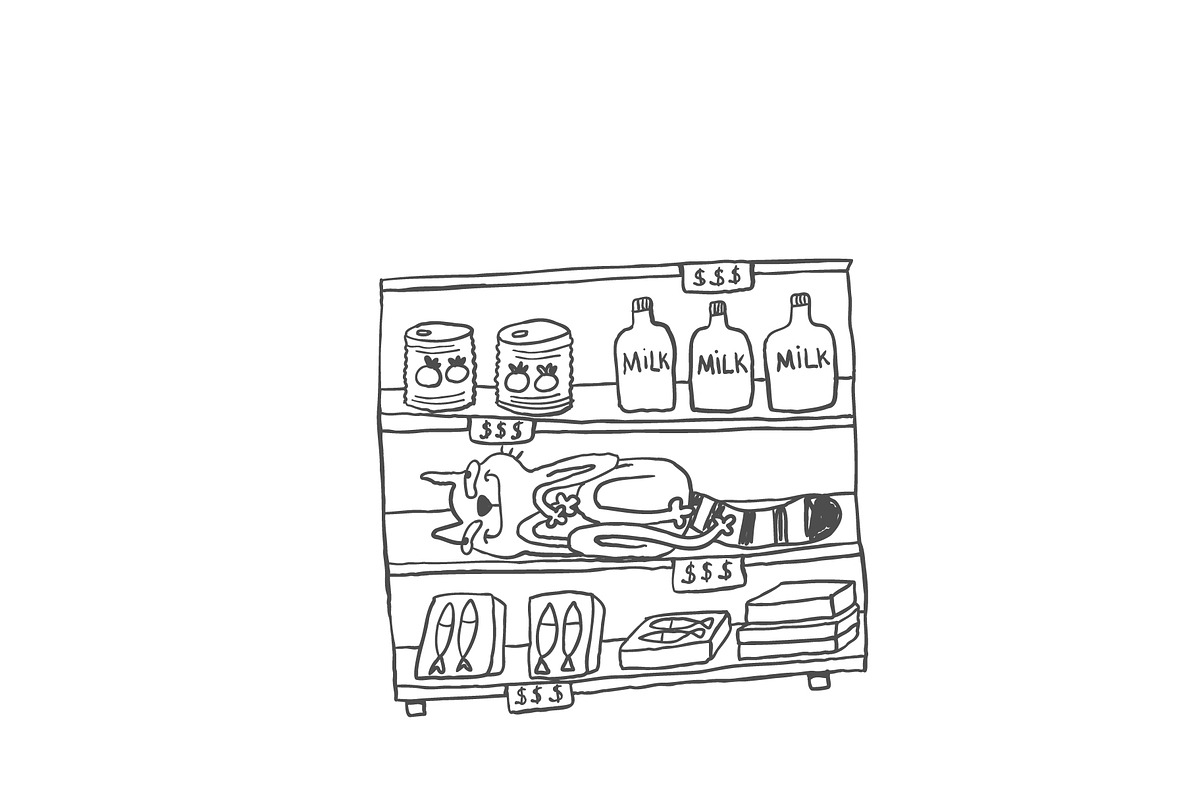 Sarcastic Shopping Cats Clipart, an Illustration by Anastasiya Klempach (Photo 7 of 7)