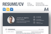 Resume & CV Template AI | PSD | DOCX, a Resume Template by Infographic Template Shop (Thumbnail 4 of 4)