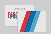 Red Blue Birthday Invitation, an Invitation Template by NicoleFrancesca (Thumbnail 2 of 2)