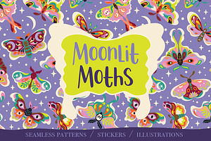 Moonlit Moths - Set and Patterns