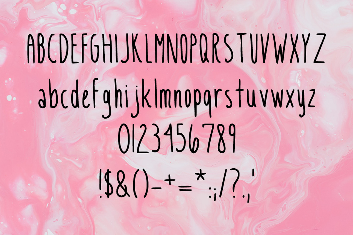 Rae Condensed Handwritten Font, a Handwritten Font by Cherry Noir Design (Photo 2 of 3)