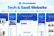Growtech - Tech & SaaS, an UI Kit Template by Creative Perspective (Thumbnail 1 of 8)
