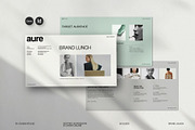 AURE | Brand Launch Template Canva, a Presentation Template by evgenystudio (Thumbnail 1 of 11)