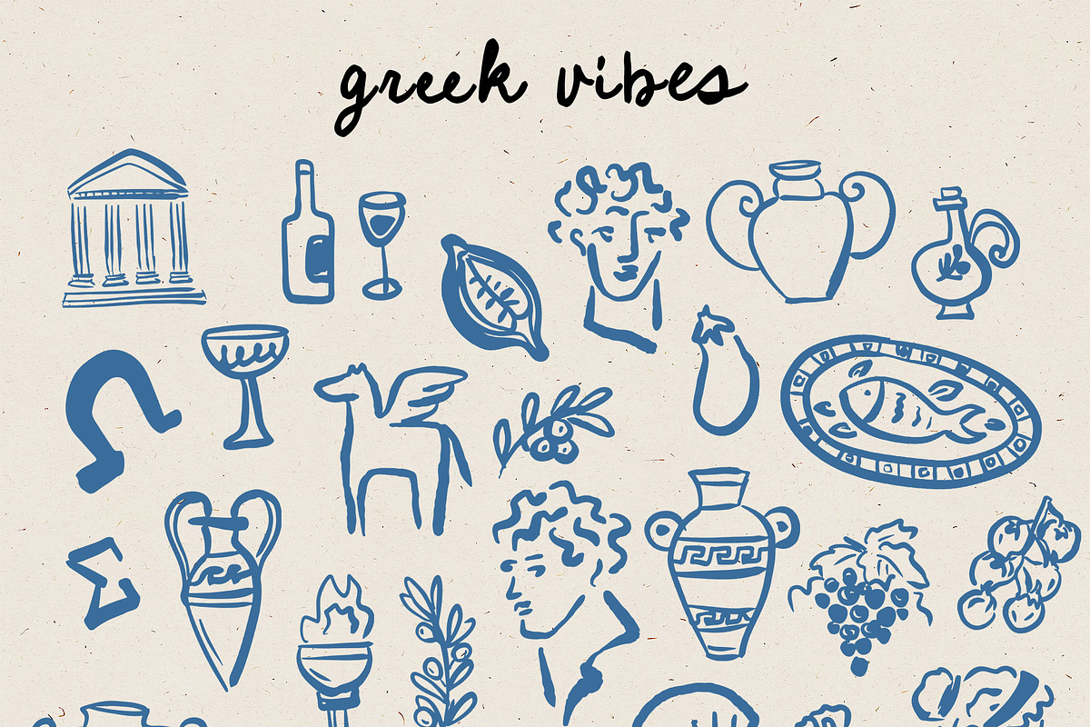 Mediterranean Vibes Clipart, an Object Illustration by Teresa Art Store (Photo 7 of 8)