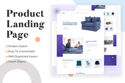 Product Landing Page, a Landing Page Template by Sujun Baidyaa