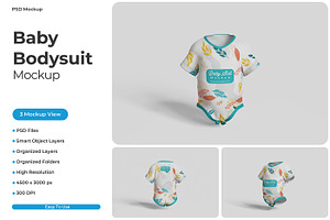 Baby Bodysuit Mockup, a Shirt Mockup by Pixie Creative