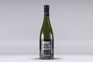 Wine Bottle Mock-Up, a Product Mockup by Xtrahive