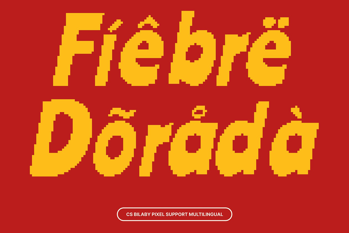CS Bilaby Pixel, a Sans Serif Font by Craft Supply Co. (Photo 5 of 8)