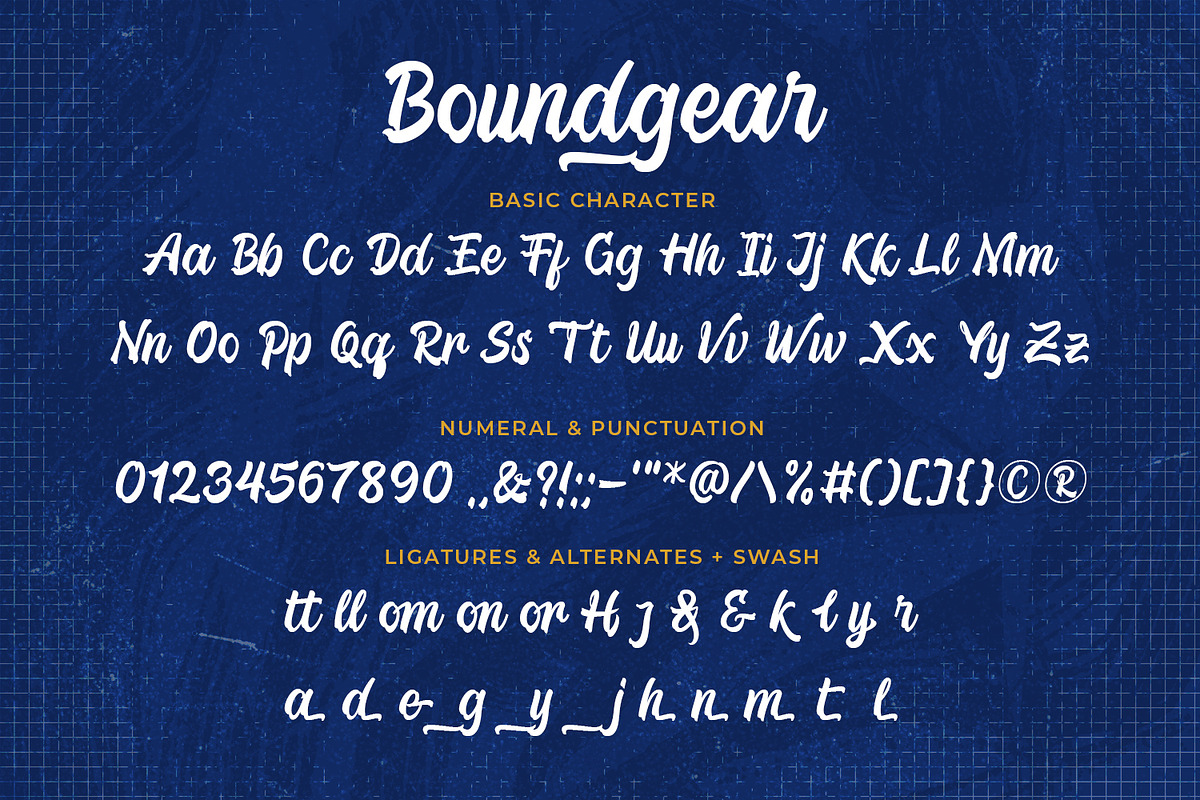 Boundgear – Ultimate Brush Script, a Script Font by Almarkhatype (Photo 10 of 12)