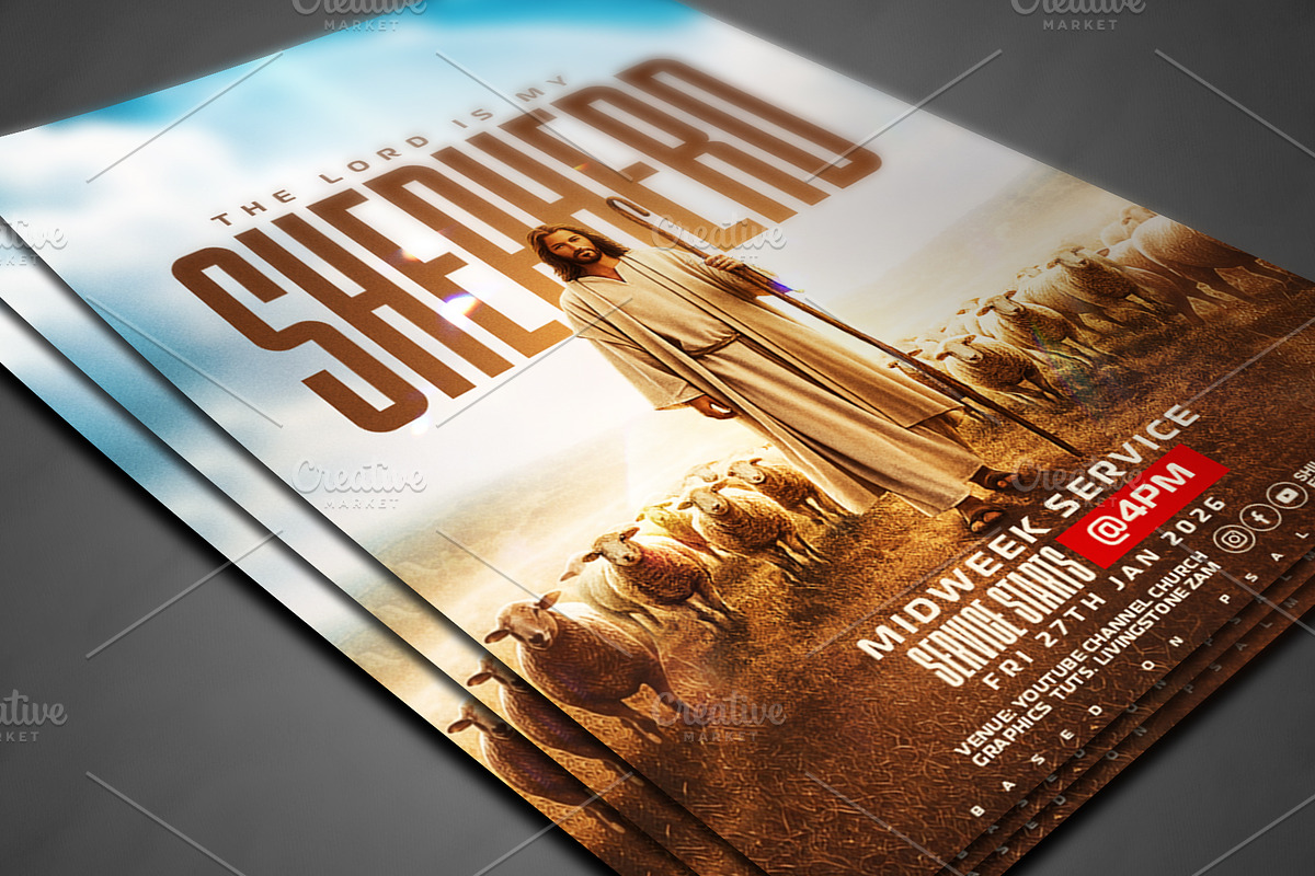 Church Flyer Template Psd, a Social Media Template by church flyer templates (Photo 3 of 4)
