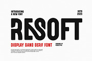 Resoft Modern Futuristic Sans Serif, a Sans Serif Font by Perfectype (Thumbnail 1 of 7)
