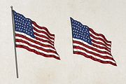 American Flag Vector Set, an Object Illustration by Kusumaillustration (Thumbnail 3 of 7)