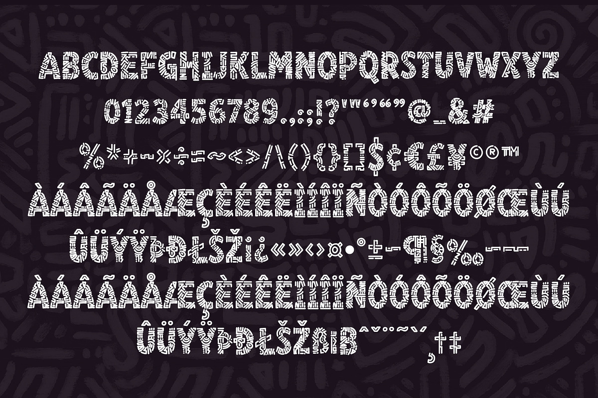 Tribalelazo - Tribal Display Font, a Handwritten Font by Rashdrawn (Photo 3 of 5)