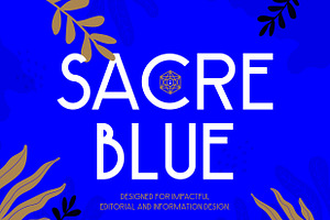 Sacre Blue - Elegant Geometric Font