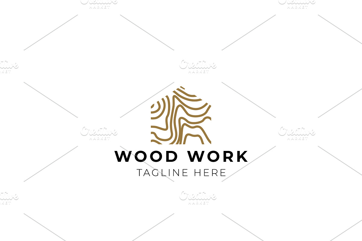 Wood Work Capenter Industry Logo