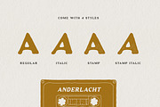 Anderlacht - Vintage Serif + Extras, a Serif Font by Typehand Studio (Thumbnail 6 of 10)