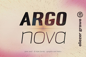 Argo Nova - Sans Serif Font