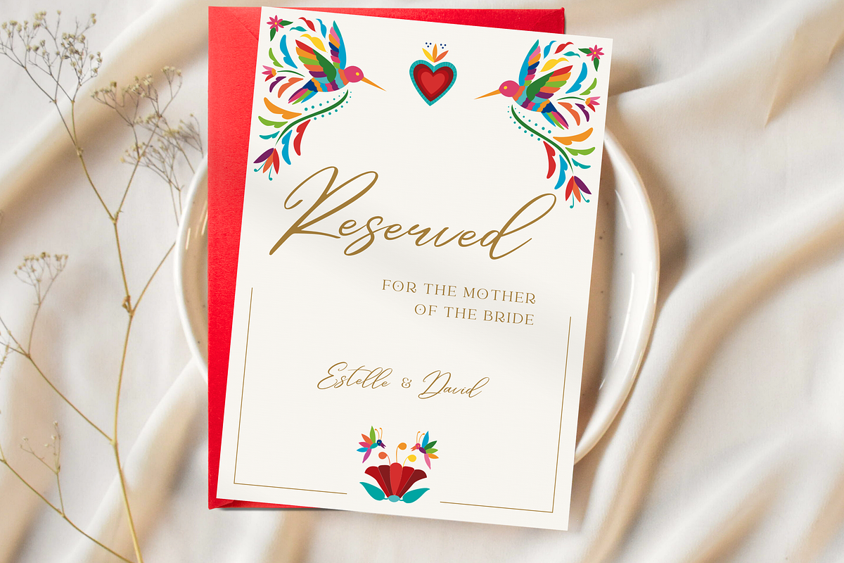 Mexico Otomi Wedding Bundle, a Templates & Theme by Akbaly (Photo 9 of 20)