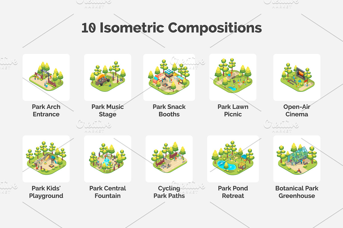 Summer Park and Fest Area, an Object Graphic by 35lab (Photo 2 of 6)