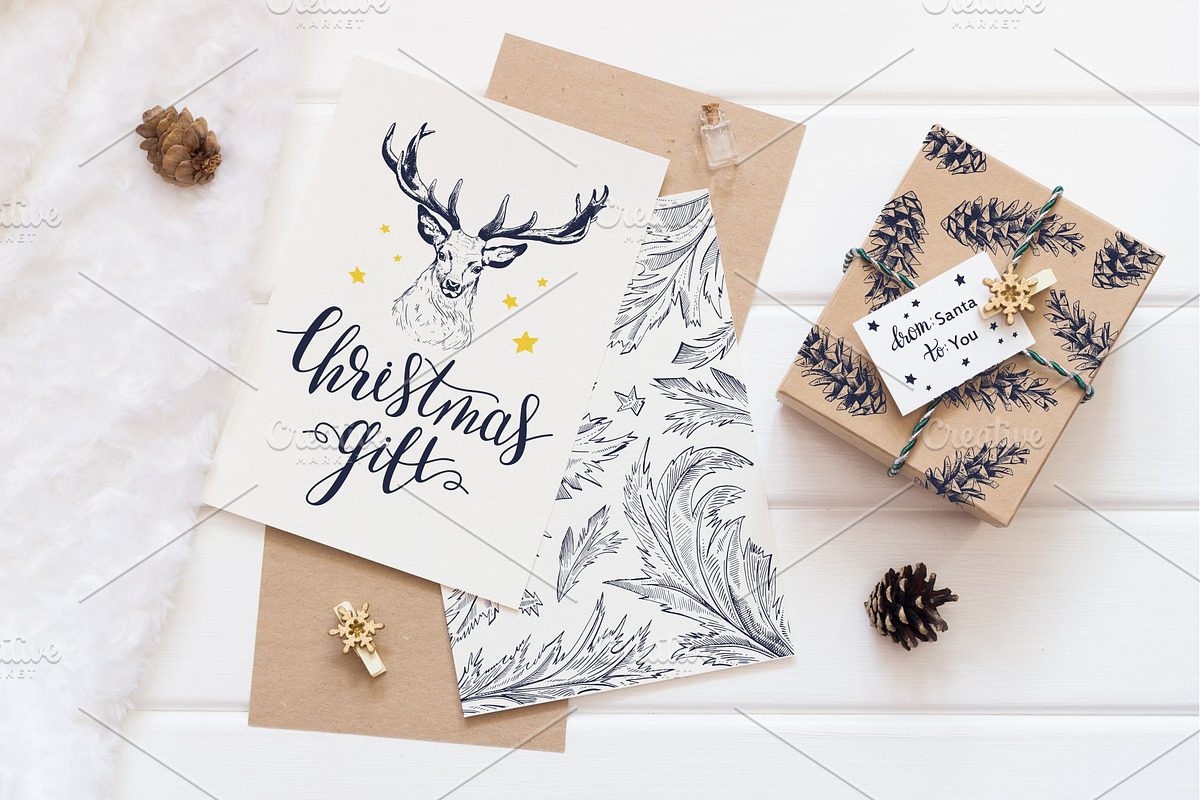 Christmas gift. Lettering & drawings, an Illustration by OlgaAlekseenko (Photo 6 of 11)