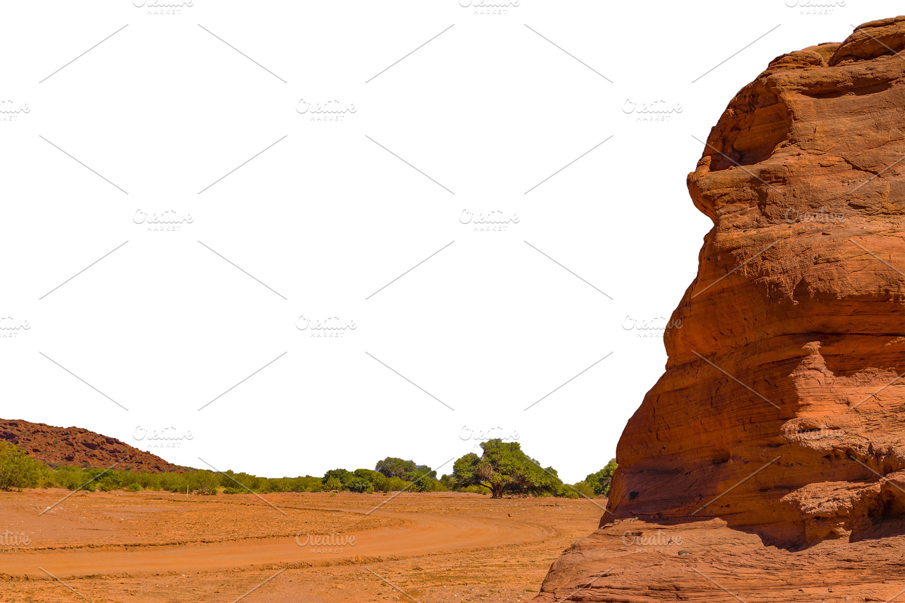 Isolated image of talampaya national park landscape, a Nature Photo by DanFLCreativo