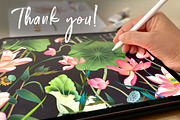 Lotus patterns and illustrations, a Pattern Graphic by Annet lovart (Thumbnail 17 of 17)