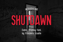 Shutdawn | Comic Display Font