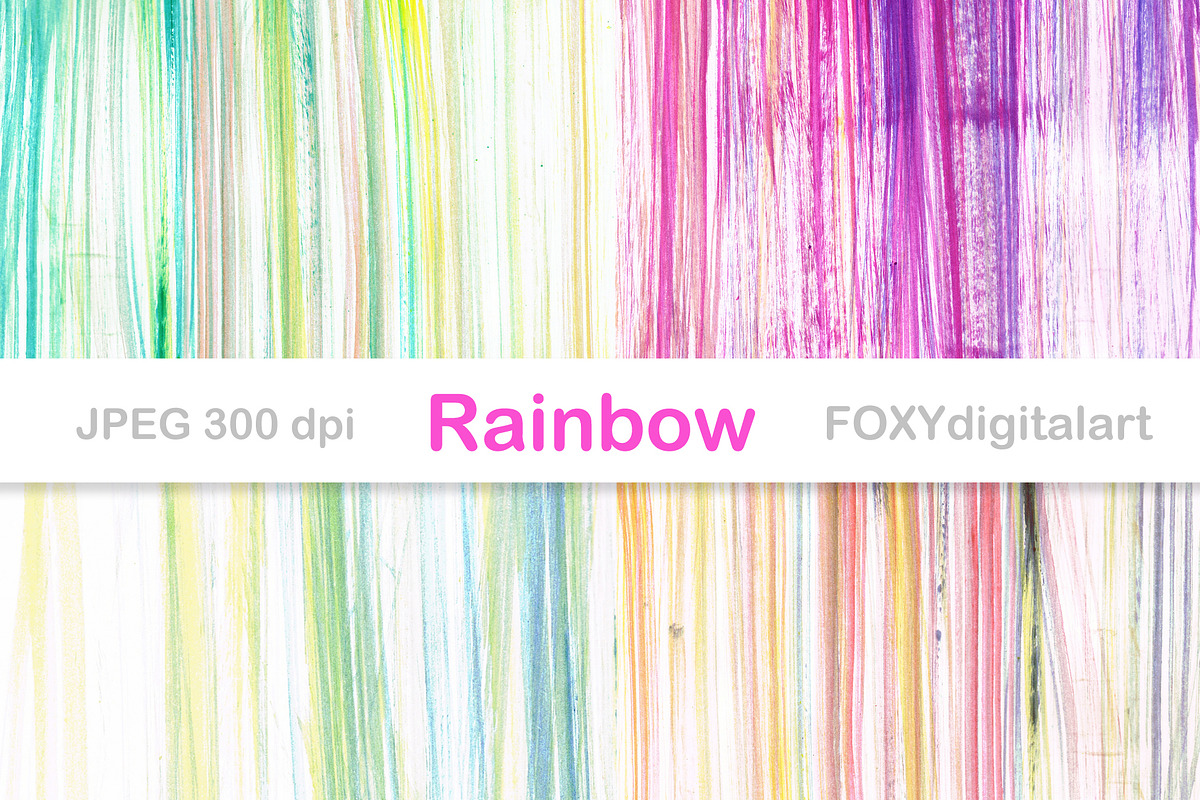 Ombre digital paper rainbow gradient, a Pattern Graphic by FOXYdigitalart (Photo 2 of 11)