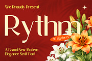 Rythm – Modern Elegance Serif Font, a Serif Font by Rahagita Studio (Thumbnail 1 of 12)