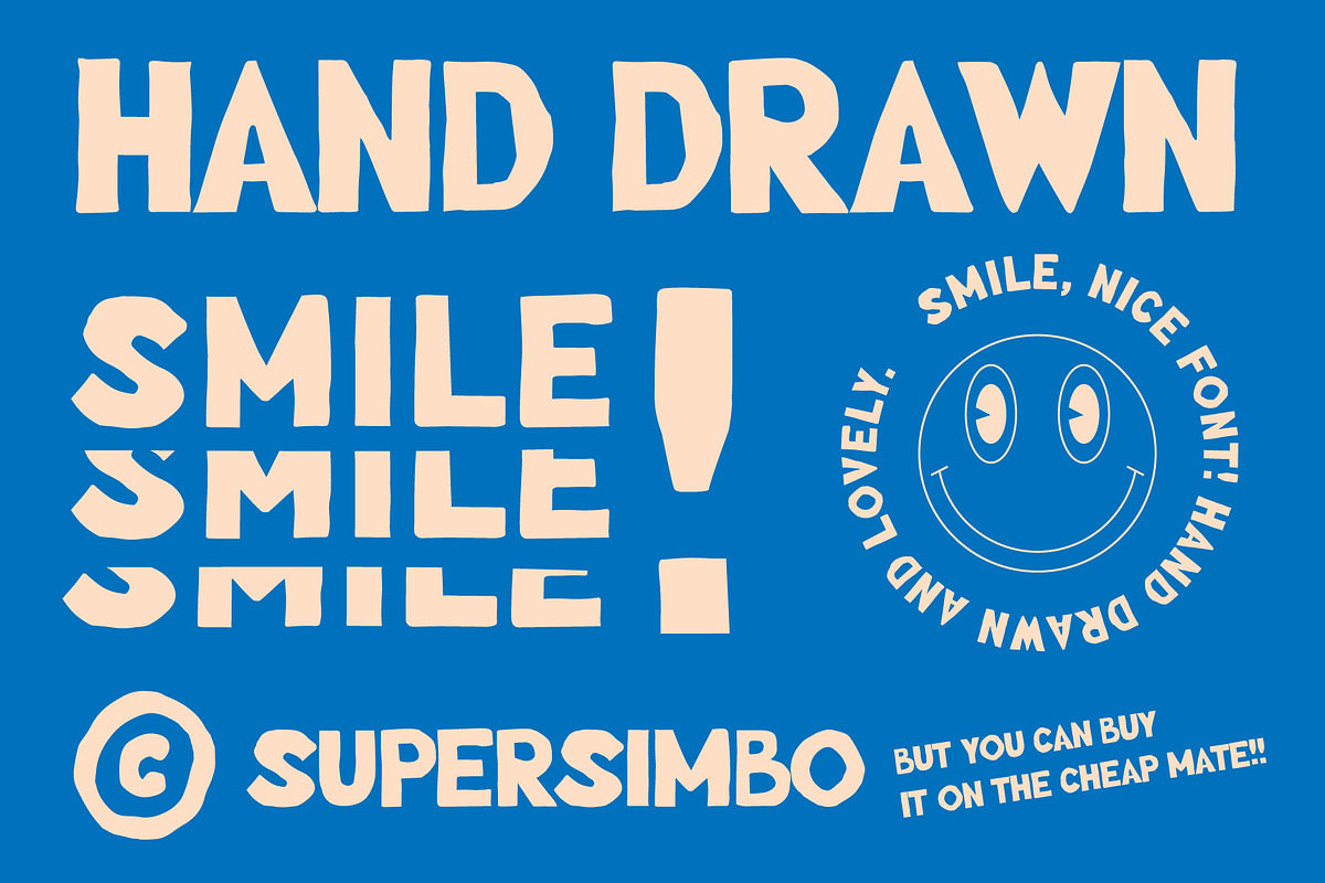 One More | Hand drawn font, a Sans Serif Font by Supersimbo © (Photo 2 of 8)