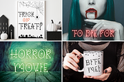 6 Spooky Halloween Fonts Bundle Set, a Serif Font by Dancing with Ink (Thumbnail 5 of 13)
