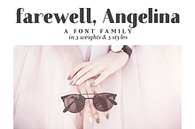 Farewell Angelina font family