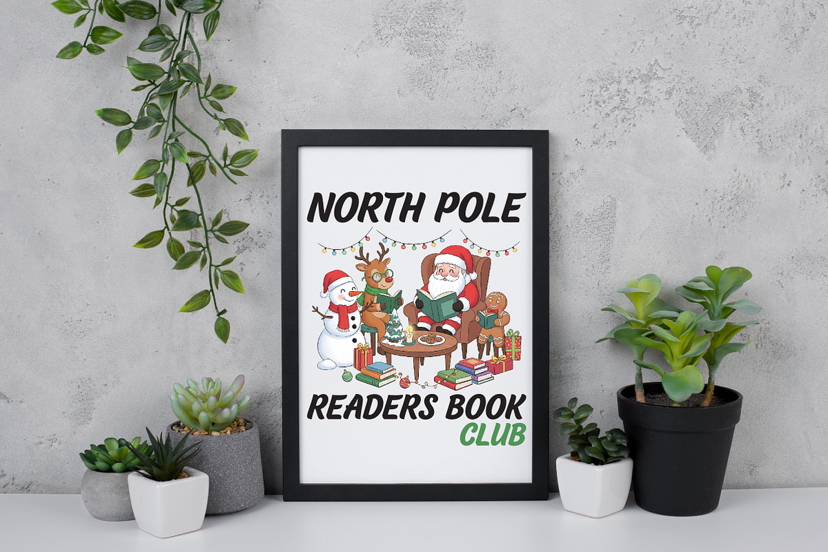 Christmas North Pole Read Book Club, an Illustration by Daily.Designs (Photo 3 of 5)