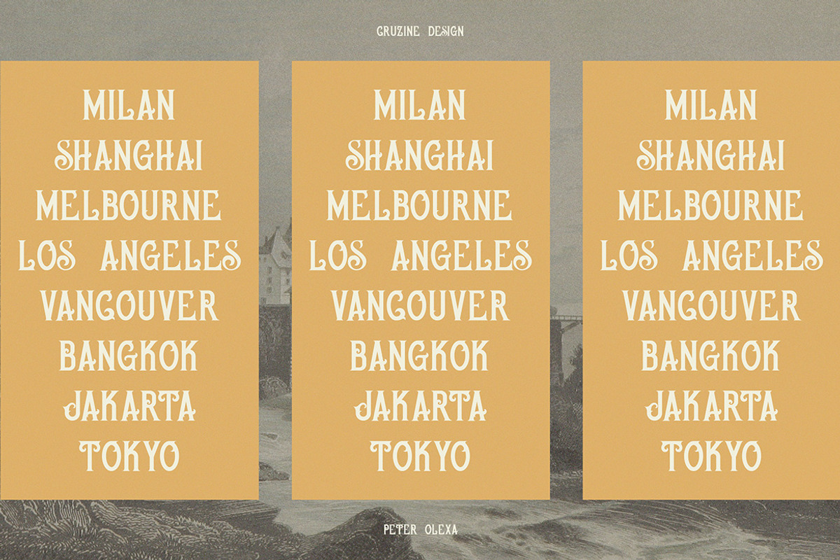 Osiris Vintage Font, a Serif Font by JumboDesign (Photo 3 of 5)