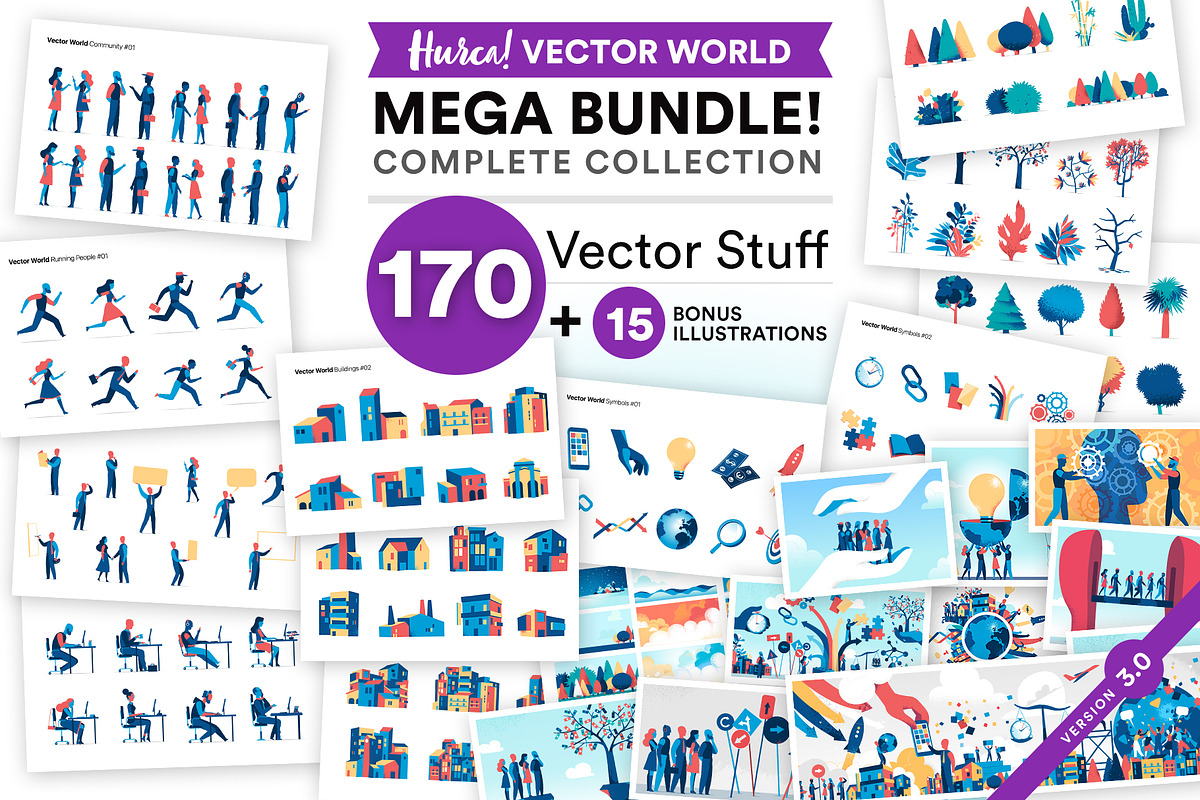 Vector World Complete Collection, a Person Illustration by Hurcastock! (Photo 1 of 36)