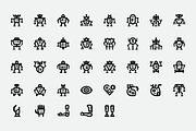 Basicons / Humanoid Robots Icons, an Outline Icon by EDT.Graphics (Thumbnail 5 of 6)