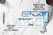 Skydiving Gift Ticket Canva Template, an Invitation Template by Snapybiz (Thumbnail 7 of 10)