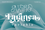 Akiho Faranea Variable, a Serif Font by Differentialtype (Thumbnail 1 of 11)