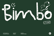 CS Bimbo Stamp, a Handwritten Font by Craft Supply Co. (Thumbnail 1 of 8)