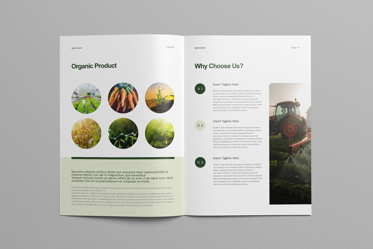 Agriculture Brochure Template Canva, a Brochure Template by Pixelpick (Photo 7 of 9)