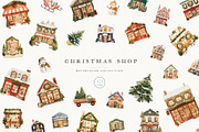 Christmas Shop, a Seasonal Illustration by heyiamalice (Thumbnail 1 of 18)