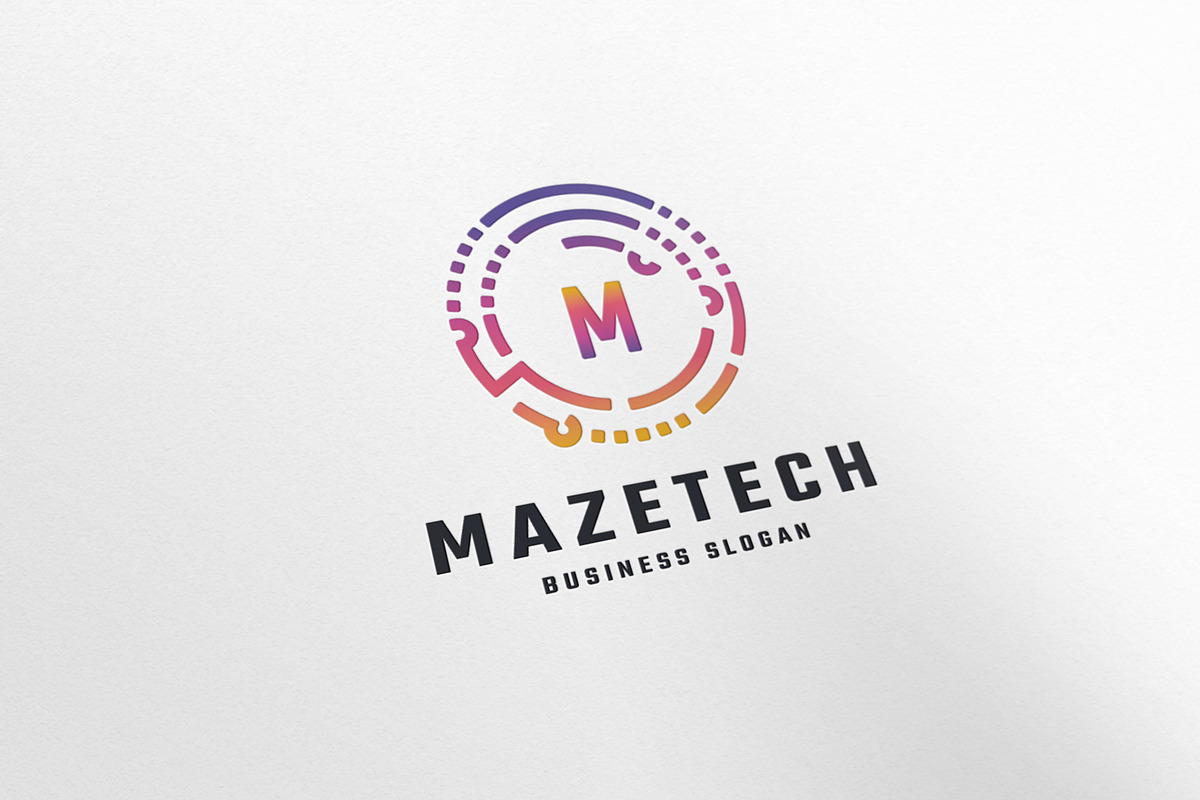 Maze Tech Letter M Logo, a Branding & Logo Template by Design_Planet (Photo 1 of 7)