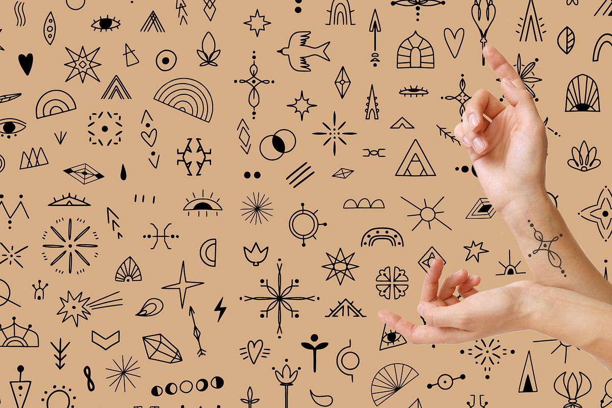 BOHO MINIMALIST vector collection, a Decorative Illustration by Lena Nikolaeva (Photo 11 of 12)
