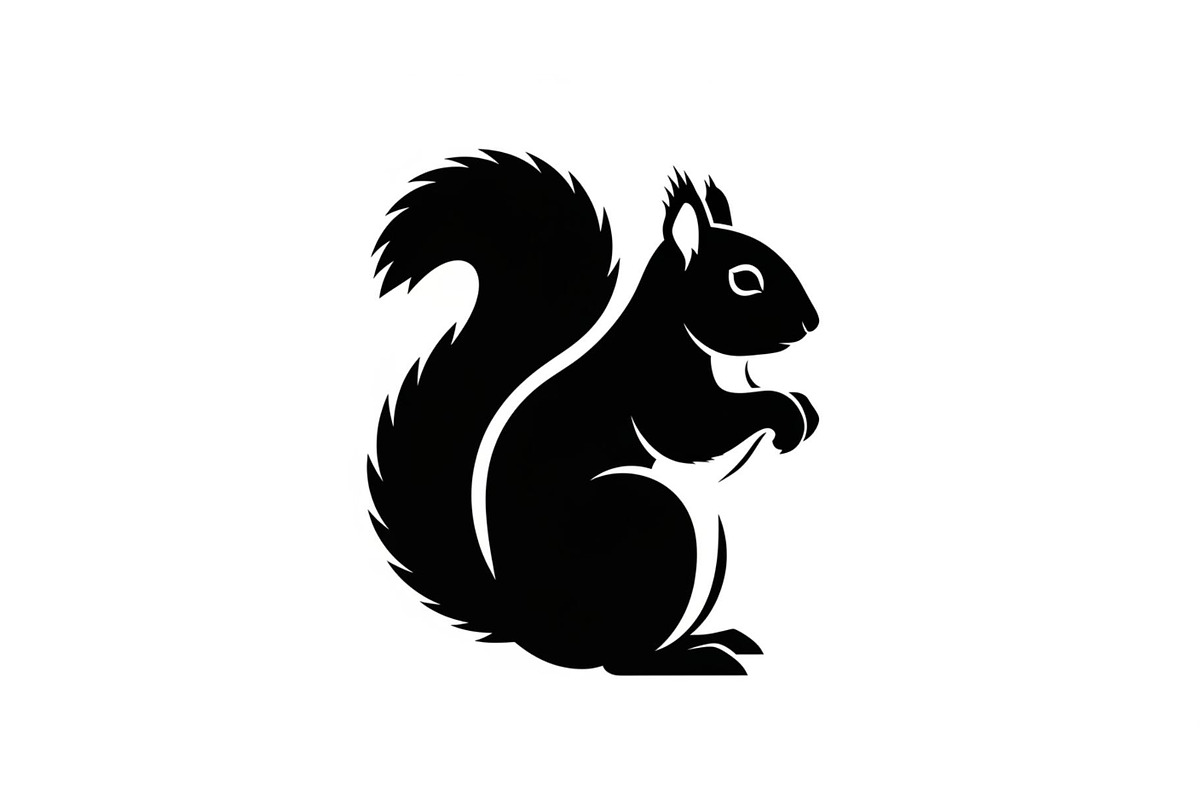Squirrel Silhouette Vector Bundle, an Illustration by yasushie (Photo 27 of 48)