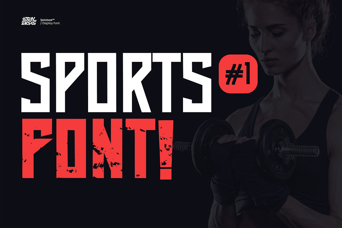 SELOBAE - Sport Dispay Font, a Font by Ideal Eksis (Photo 5 of 7)
