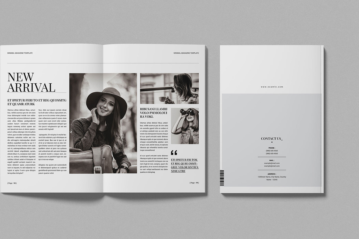 Minimal Magazine  Template, a Magazine Template by Work-Envance (Photo 8 of 9)
