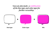 59x3 Freehand speech bubbles vector, an Object Graphic by Pinkbrush (Thumbnail 5 of 6)