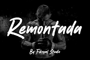 Remontada – Brush Display Font, a Handwritten Font by Fikryal Studio (Thumbnail 1 of 12)